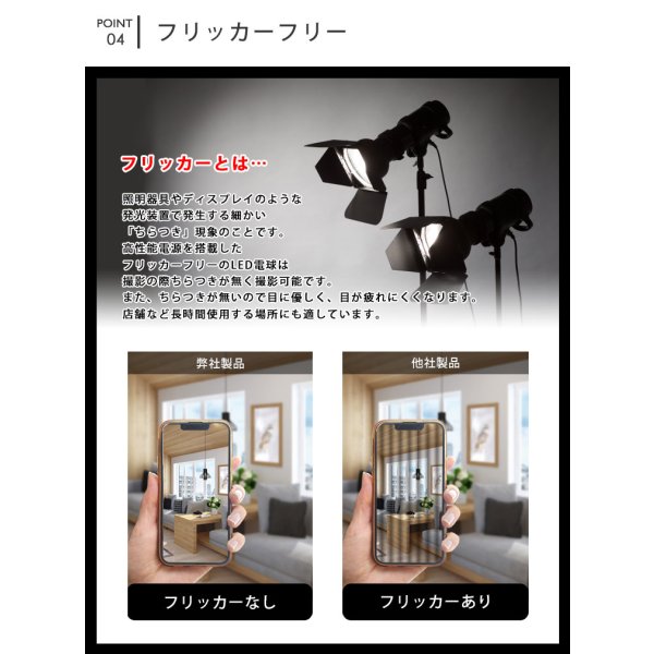 画像9: 【数量限定価格】 LED電球 E11 高演色Ra92 非調光 フリッカーフリー 中角24° Blackモデル 電球色3000K 540lm 7W(ダイクロハロゲン60W相当) JDRφ50タイプ