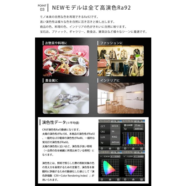 画像8: 【数量限定価格】 LED電球 E11 高演色Ra92 非調光 フリッカーフリー 中角24° Blackモデル 昼白色5000K 570lm 7W(ダイクロハロゲン60W相当) JDRφ50タイプ