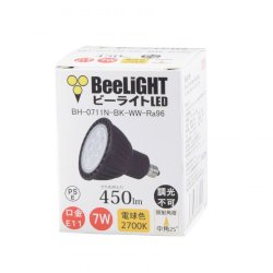 製造終了　LED電球 E11 7W JDRφ50タイプ 高演色Ra96 Blackモデル 中角25° 電球色2700K ハロゲンランプ60W相当 2年保証