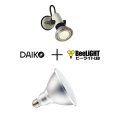 画像2: 【防雨型エクステリアライト用器具セット】 LEDビーム電球 口金E26 【高演色 クラス2】 【演色AA】 高演色Ra92 非調光 フリッカーフリー ノイズレス 防塵 防水 仕様 IP65 昼白色5000K 15Ｗ ビーム球160Ｗ相当 ビーム角度120° PAR38 + 大光電機 D99-4685 器具セット 2年保証 工事必要 同梱不可【送料無料対象外商品】 (2)