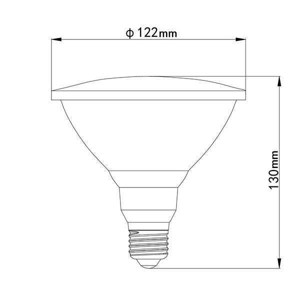 画像9: 【防雨型エクステリアライト用器具セット】 LEDビーム電球 口金E26 【高演色 クラス2】 【演色A】 高演色Ra92 非調光 フリッカーフリー ノイズレス 防塵 防水 仕様 IP65 電球色3000K 15Ｗ ビーム球160Ｗ相当 ビーム角度120° PAR38 + 大光電機 D99-4686 器具セット 2年保証 工事必要 同梱不可【送料無料対象外商品】