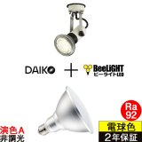 【防雨型エクステリアライト用器具セット】 LEDビーム電球 口金E26 【高演色 クラス2】 【演色A】 高演色Ra92 非調光 フリッカーフリー ノイズレス 防塵 防水 仕様 IP65 電球色3000K 15Ｗ ビーム球160Ｗ相当 ビーム角度120° PAR38 + 大光電機 D99-4685 器具セット 2年保証 工事必要 同梱不可【送料無料対象外商品】