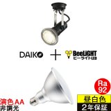 【防雨型エクステリアライト用器具セット】 LEDビーム電球 口金E26 【高演色 クラス2】 【演色AA】 高演色Ra92 非調光 フリッカーフリー ノイズレス 防塵 防水 仕様 IP65 昼白色5000K 15Ｗ ビーム球160Ｗ相当 ビーム角度120° PAR38 + 大光電機 D99-4686 器具セット 2年保証 工事必要 同梱不可【送料無料対象外商品】