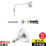 【防雨型エクステリアライト用器具セット】 LEDビーム電球 口金E26 【高演色 クラス2】 【演色AA】 高演色Ra92 非調光 フリッカーフリー ノイズレス 防塵 防水 仕様 IP65 昼白色5000K 15Ｗ ビーム球160Ｗ相当 ビーム角度120° PAR38 + コイズミ XUE941152 器具セット 2年保証 工事必要 同梱不可【送料無料対象外商品】