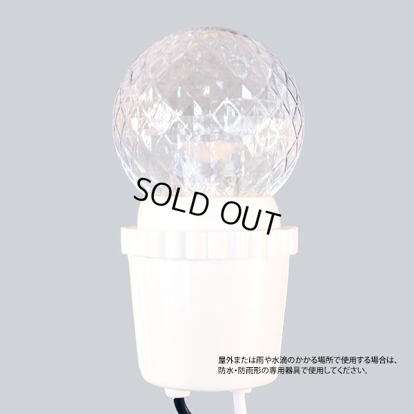 画像6: 【50個セット】送料無料 業務用 LED装飾電球 キラキラ君 サイン球 白色 5000K 消費電力1.3W 口金E26 防塵 防水 仕様 IP65 点滅 全光束 65lm 照射角360° 防水用シリコンリング付き