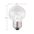画像2: 業務用 LED装飾電球 キラキラ君 サイン球 白色 5000K 消費電力1.3W 口金E26 防塵 防水 仕様 IP65 点滅 全光束 65lm 照射角360° 防水用シリコンリング付き (2)