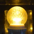 画像4: 業務用 LED装飾電球 キラキラ君 サイン球 黄色 1900K 消費電力1.3W 口金E26 防塵 防水 仕様 IP65 点滅 全光束 65lm 照射角360° 防水用シリコンリング付き (4)
