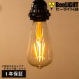 画像1: LED電球 E26 エジソン電球 エジソン球 4W 濃い電球色2100K クリアタイプ 30W相当 1年保証 (1)