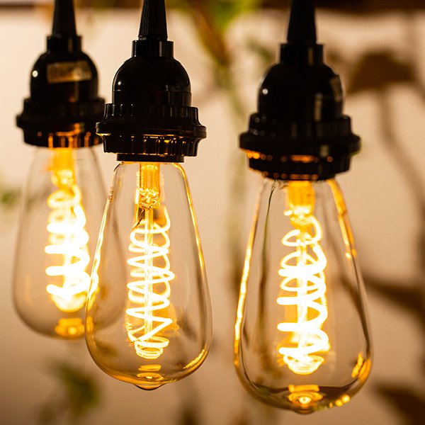 画像6: LED電球 E26 高演色Ra95 【高演色 クラス2】 【演色AA】 フィラメント電球 エジソン電球 エジソン球 スパイラル 4W 濃い電球色2200K クリアタイプ 20W-30W相当 1年保証