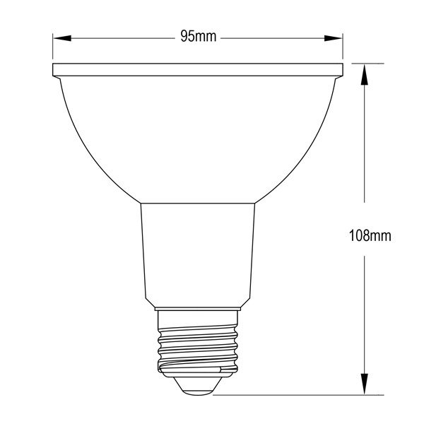 画像3: LED電球　12W　口金E26　調光器対応　高演色Ra92　フリッカーフリー　Whiteモデル　ビーム球・レフ球100W相当　昼白色5000K　+ BAR26(WH/BK)器具セット　2年保証