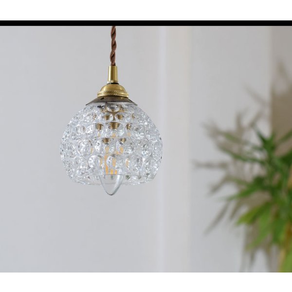 画像4: ペンダントライト 【電球あり/コード73cm/カバーなし】 北欧 アンティーク レトロ モダン おしゃれ シンプル ガラス 透明 LED E17 1灯 シーリングライト 天井照明 照明 照明器具 ダイニング キッチン リビング 寝室 食卓 カフェ 店舗 電球灯具セット BBL-EP80