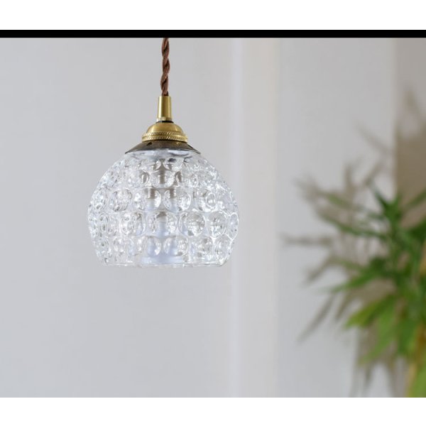 画像4: ペンダントライト 【電球あり/コード73cm/カバーなし】 北欧 アンティーク レトロ モダン おしゃれ シンプル ガラス 透明 LED E17 1灯 シーリングライト 天井照明 照明 照明器具 ダイニング キッチン リビング 寝室 食卓 カフェ 店舗 電球灯具セット BBL-EP80