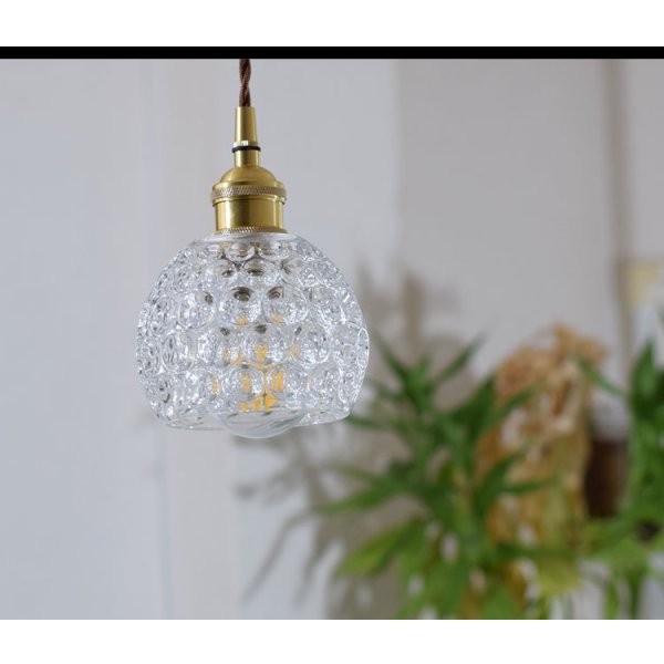 画像4: ペンダントライト 【電球あり/コード88cm/カバーあり】 ガラスシェード 北欧 アンティーク レトロ モダン おしゃれ LED E26 1灯 シーリングライト 天井照明 照明器具 ダイニング キッチン リビング 寝室 食卓 カフェ 店舗 電球灯具セット BBL-EP80