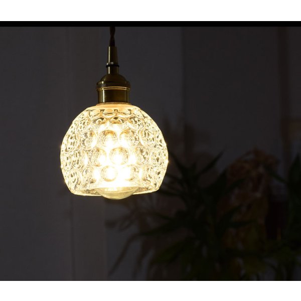 画像4: ペンダントライト 【電球なし/コード88cm/カバーあり】 ガラスシェード 北欧 アンティーク レトロ モダン おしゃれ LED E26 1灯 シーリングライト 天井照明 照明器具 ダイニング キッチン リビング 寝室 食卓 カフェ 店舗 電球別売 BBL-EP80