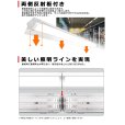 画像5: 【3年保証】送料無料(一部地域を除く) LEDベースライト 防水 防雨 防湿型 IP65 LED蛍光灯 笠付トラフ型 傘付き 器具一体型 直管タイプ 天井直付け 薄型 ライトバー フリッカーフリー ノイズレス 高輝度 5200lm 32.5W 演色性Ra80 昼白色(5000K)/昼光色(6000K) 照射角度180° 蛍光灯 40W型 2灯相当 同梱不可