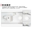画像6: 【3年保証】LEDベースライト 蛍光灯 20W型 2灯相当 10W 1600lm トラフ型 器具一体型 直管タイプ 天井直付け 高輝度 演色性Ra84 昼白色(5000K)/昼光色(6000K) 照射角度180° 薄型 フリッカーフリー ノイズレス 同梱不可