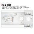 画像6: 【3年保証】LEDベースライト 蛍光灯 40W型 2灯相当 50W 8000lm トラフ型 器具一体型 直管タイプ 天井直付け 高輝度 演色性Ra84 昼白色(5000K)/昼光色(6000K) 照射角度180° 薄型 フリッカーフリー ノイズレス 同梱不可