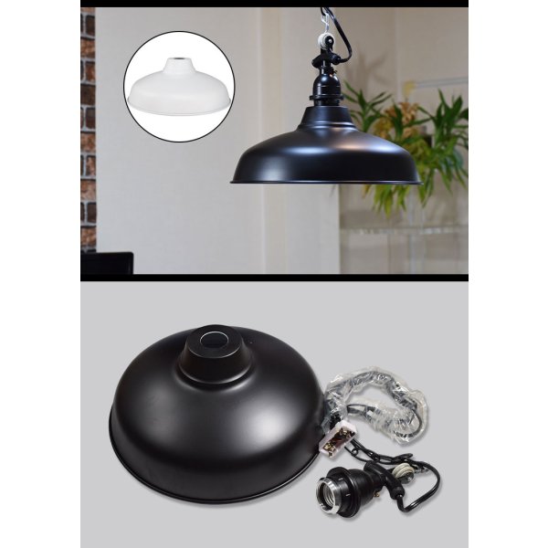 画像4: ペンダントライト 【電球あり/コード81cm/カバーなし】 北欧 アンティーク レトロ モダン おしゃれ シンプル LED E26 1灯 シーリングライト 天井照明 ダイニング キッチン リビング 寝室 食卓 カフェ 店舗 電球灯具セット BTF-EP(160/161)