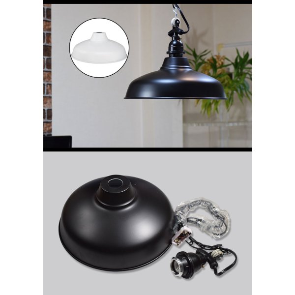 画像4: ペンダントライト 【電球なし/コード81cm/カバーなし】 北欧 アンティーク レトロ モダン おしゃれ シンプル LED E26 1灯 シーリングライト 天井照明 照明 照明器具 ダイニング キッチン リビング 寝室 食卓 カフェ 店舗 電球別売 BTF-EP(160/161)