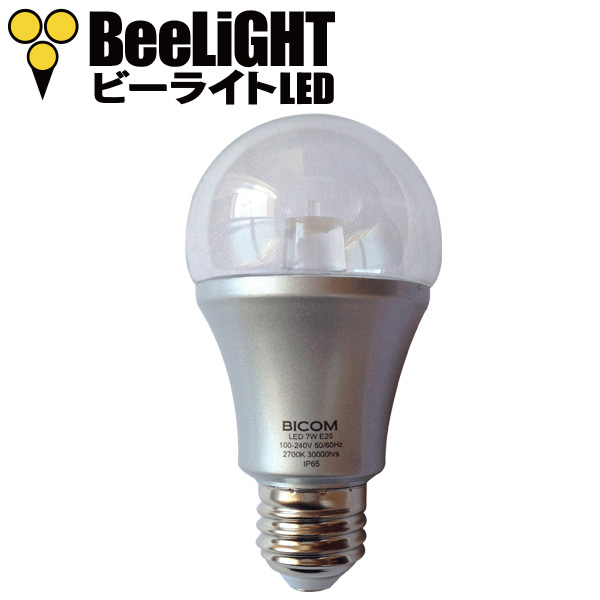 BeeLIGHTのLED電球「BD-0726-IP65 Clear-WW」の商品画像。