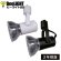 画像1: LED電球 E26 8W 高演色Ra95 3500K 温白色 混色素子 ビーム電球60W相当 + BAR26(WH/BK)器具セット