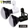 画像1: LED電球　15Ｗ　口金E26　防塵 防水 仕様 IP65　高演色Ra92　フリッカーフリー　ビーム電球160Ｗ相当　電球色3000K　広角120° + BAR26(WH/BK)器具セット　2年保証