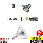 画像: 【防雨型エクステリアライト用器具セット】 LEDビーム電球 口金E26 【高演色 クラス2】 【演色AA】 高演色Ra92 非調光 フリッカーフリー ノイズレス 防塵 防水 仕様 IP65 昼白色5000K 15Ｗ ビーム球160Ｗ相当 ビーム角度120° PAR38 + 大光電機 DOL-3766XS 器具セット 2年保証 工事必要 同梱不可【送料無料対象外商品】