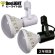 画像1: LED電球　15Ｗ　口金E26　防塵 防水 仕様 IP65　高演色Ra92　フリッカーフリー　ビーム電球160Ｗ相当　電球色3000K　広角120° + BAR26(WH/BK)器具セット　2年保証