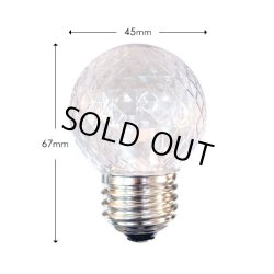 画像2: 【50個セット】送料無料 業務用 LED装飾電球 キラキラ君 サイン球 白色 5000K 消費電力1.3W 口金E26 防塵 防水 仕様 IP65 点滅 全光束 65lm 照射角360° 防水用シリコンリング付き