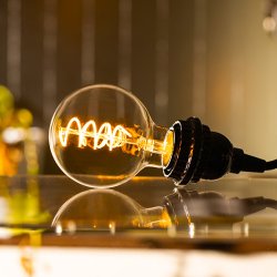 画像4: LED電球 E26 高演色Ra95 【高演色 クラス2】 【演色AA】 フィラメント電球 エジソン電球 エジソン球 スパイラル ボール形 4W 310lm 濃い電球色(2200K) 白熱電球20W-30W相当 クリアタイプ 1年保証