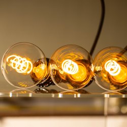 画像5: LED電球 E26 高演色Ra95 【高演色 クラス2】 【演色AA】 フィラメント電球 エジソン電球 エジソン球 スパイラル ボール形 4W 310lm 濃い電球色(2200K) 白熱電球20W-30W相当 クリアタイプ 1年保証