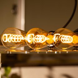 画像5: LED電球 E26 高演色Ra95 【高演色 クラス2】 【演色AA】 フィラメント電球 エジソン電球 エジソン球 スパイラル 4W 濃い電球色2200K クリアタイプ 20W-30W相当 1年保証