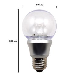 画像4: LED電球 防塵 防水 仕様 IP65 フリッカーフリー 口金E26 5W 非調光 白熱電球50W相当 電球色 2700K 照射角度300° クリアタイプ 2年保証
