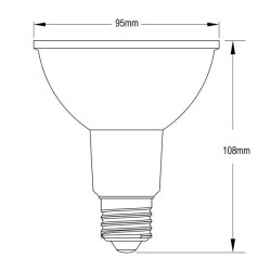 画像3: LED電球　12W　口金E26　調光器対応　高演色Ra92　フリッカーフリー　Blackモデル　ビーム球・レフ球100W相当　昼白色5000K　+ BAR26(WH/BK)器具セット　2年保証