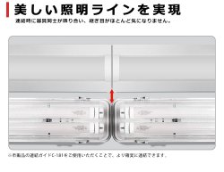 画像5: 【3年保証】LEDベースライト 防水 防雨 防湿型 IP65 蛍光灯 20W型 2灯相当 10W 1600lm 逆富士型 器具一体型 直管タイプ 天井直付け 高輝度 演色性Ra84 昼白色(5000K)/昼光色(6000K) 照射角度180° 薄型 フリッカーフリー ノイズレス 同梱不可