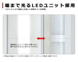 画像4: 【3年保証】LEDベースライト 蛍光灯 40W型 2灯相当 32.5W 5200lm 逆富士型 器具一体型 直管タイプ 天井直付け 高輝度 演色性Ra84 昼白色(5000K)/昼光色(6000K) 照射角度180° 薄型 フリッカーフリー ノイズレス 同梱不可