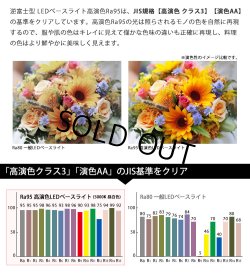 画像2: 【即納】 LEDベースライト 【高演色 クラス3】 【演色AA】 【3年保証】 高演色 Ra95 蛍光灯 40W型 2灯相当 50W 7000lm 逆富士型 器具一体型 直管タイプ 天井直付け 昼白色(5000K) 照射角度180° 薄型 フリッカーフリー ノイズレス 同梱不可