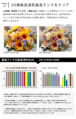 画像4: 【NEW】LED蛍光灯 40W型 高演色Ra98 【高演色 クラス4】 【演色AAA】 グロー式工事不要 口金G13 フリッカーフリー ノイズなし CISPR11 CISPR15 サージ2KV対応 色検査 16W(従来型40W相当) 1800lm 昼白色5000K 両側給電方式 2年保証 同梱不可 【送料無料対象外商品】