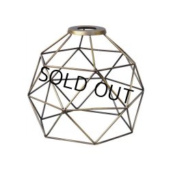 画像1: ペンダントライト ランプシェード シェードのみ ワイヤーシェード メタルシェード スチール 鉄 ゴールド LED E26 照明 照明器具 電球灯具別売